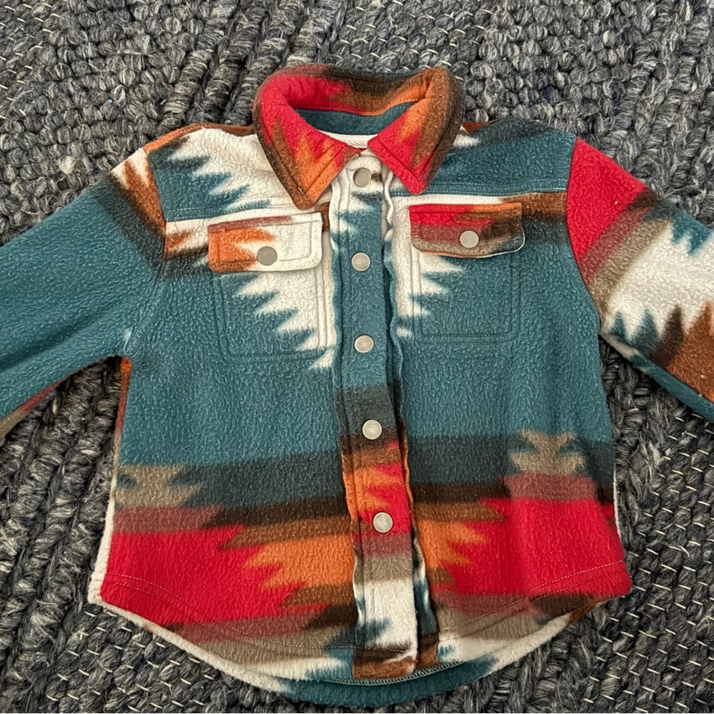 Fornia Fleece Aztec Print Jacket Boys Unisex Size 3 Years Great Condition